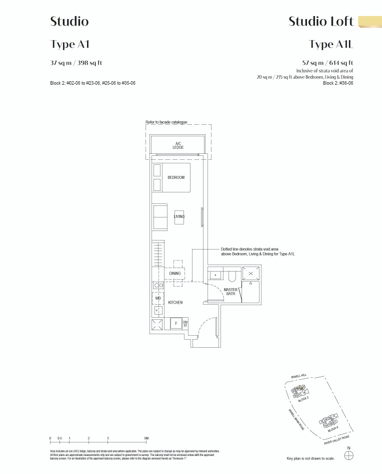 Irwell-Hill-Residences-floor plan studio A1