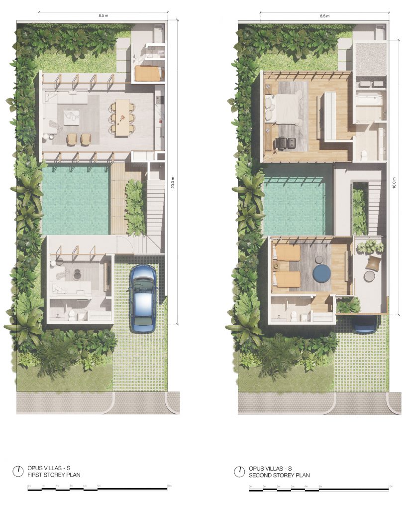 Opus Bay floor plan deluxe villa