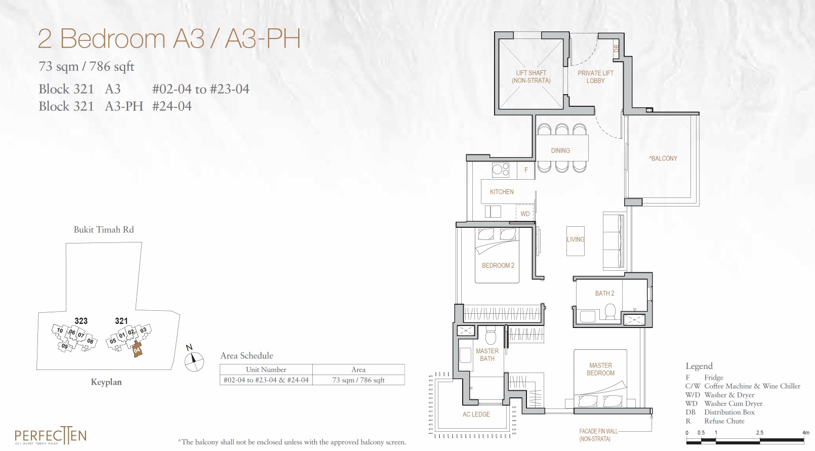 Perfect 10-Floor Plan 2BR A3