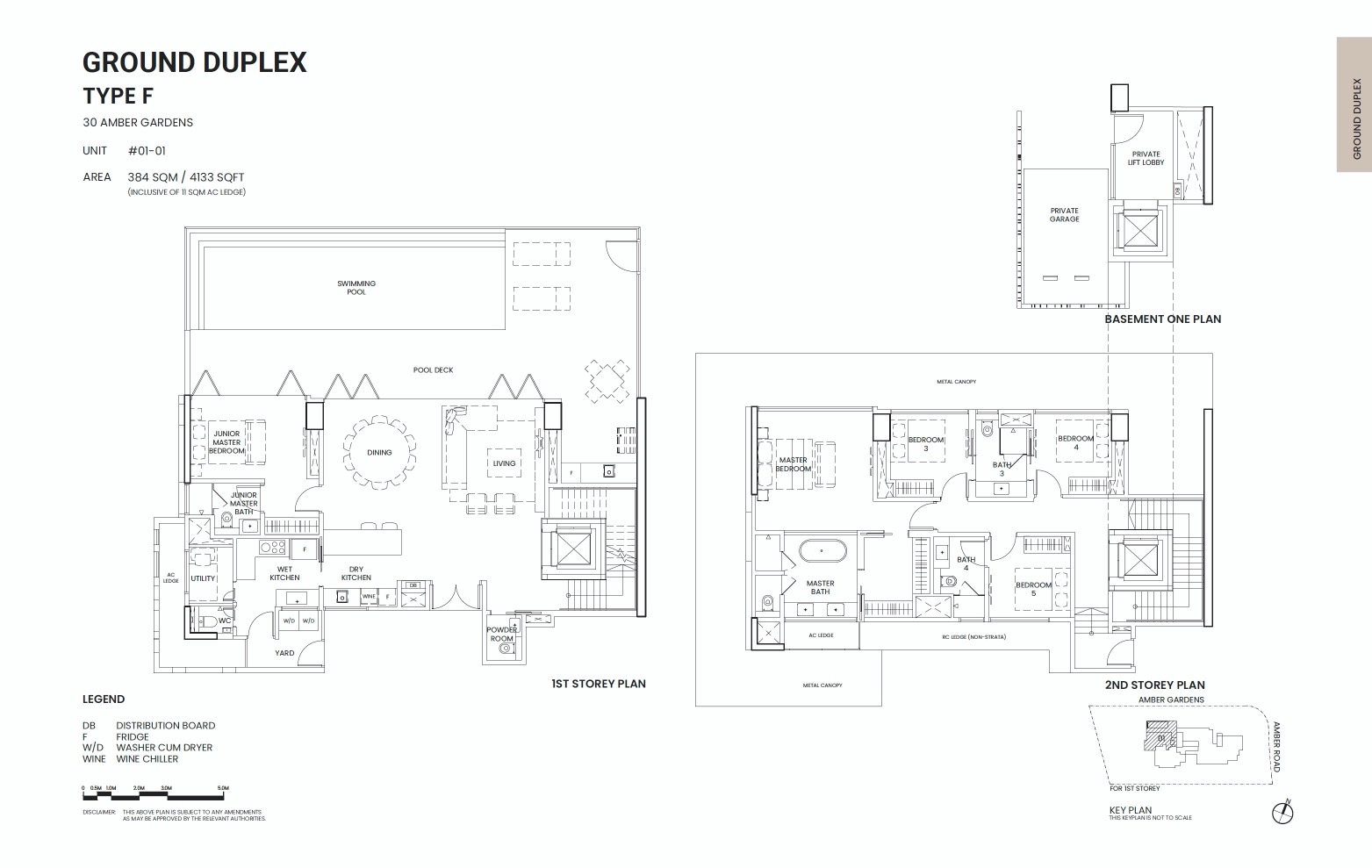 Amber Sea Floor Plan Ground Duplex