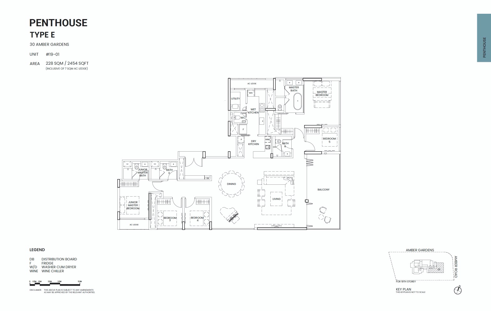 Amber Sea Floor Plan Penthouse