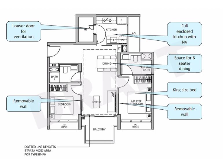 Parc Greenwich EC - floor plan 2BR