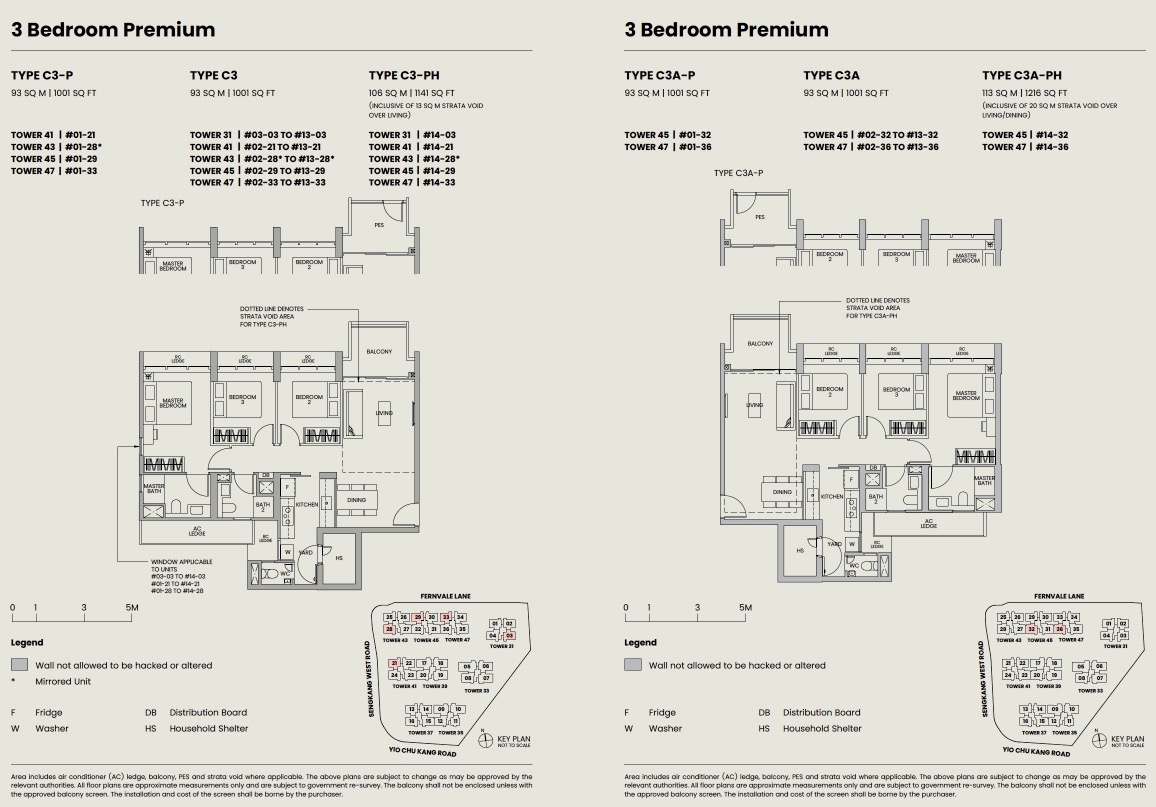 Parc Greenwich EC - floor plan 3BR Premium