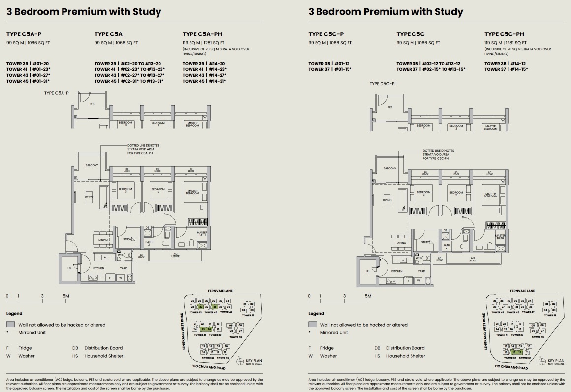 Parc Greenwich EC - floor plan 3BR Study-2