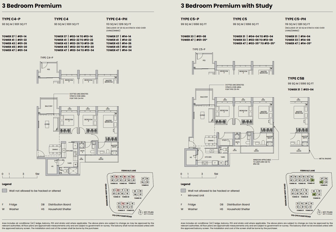 Parc Greenwich EC - floor plan 3BR Study