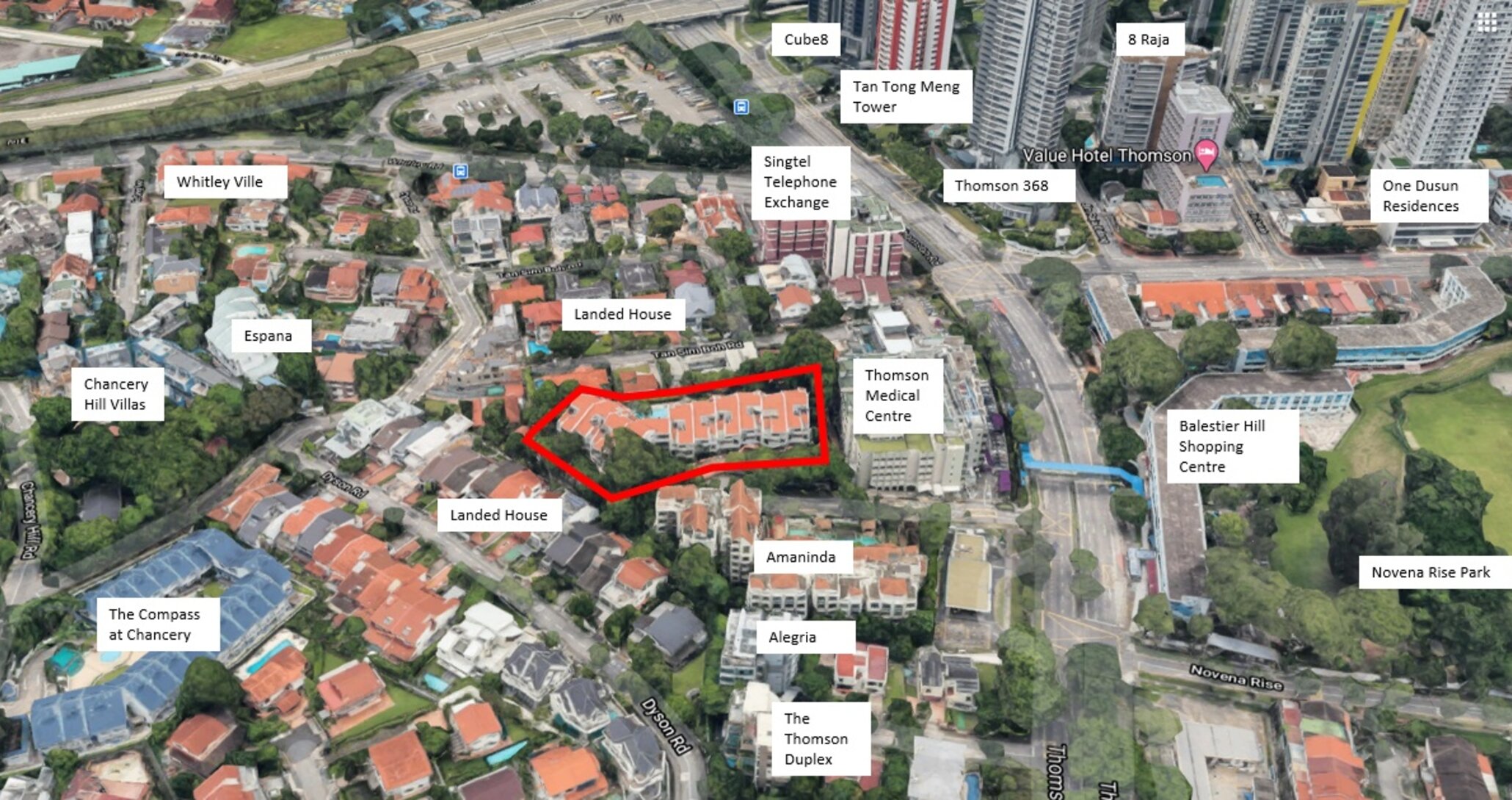 Peak Residence Tuan Sing Site location