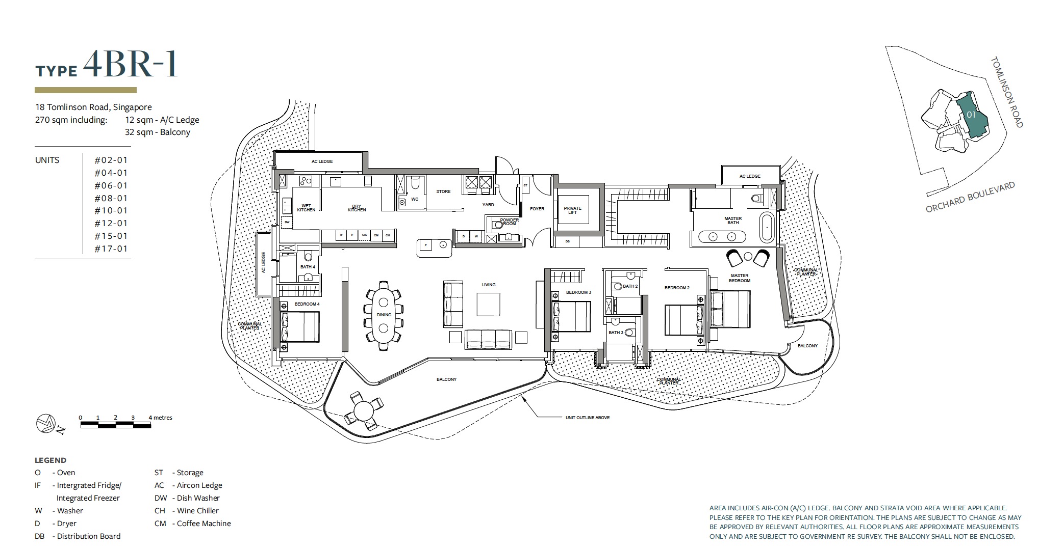 Park Nova floor plan 4BR-1