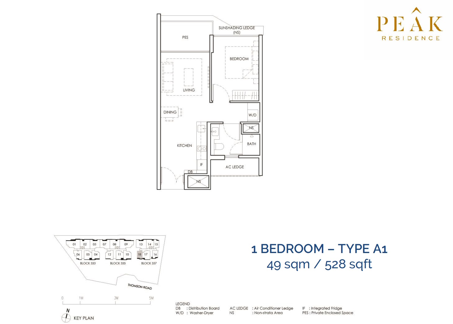 Peak-Residence-Novena-Floor-Plan-1BR-Type-A1