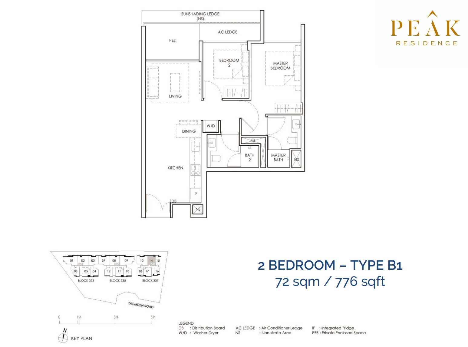 Peak-Residence-Novena-Floor-Plan-2BR-Type-B1