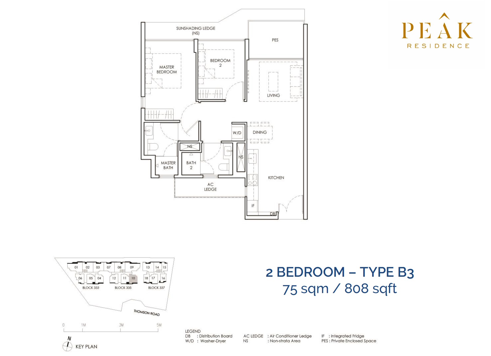 Peak-Residence-Novena-Floor-Plan-2BR-Type-B3