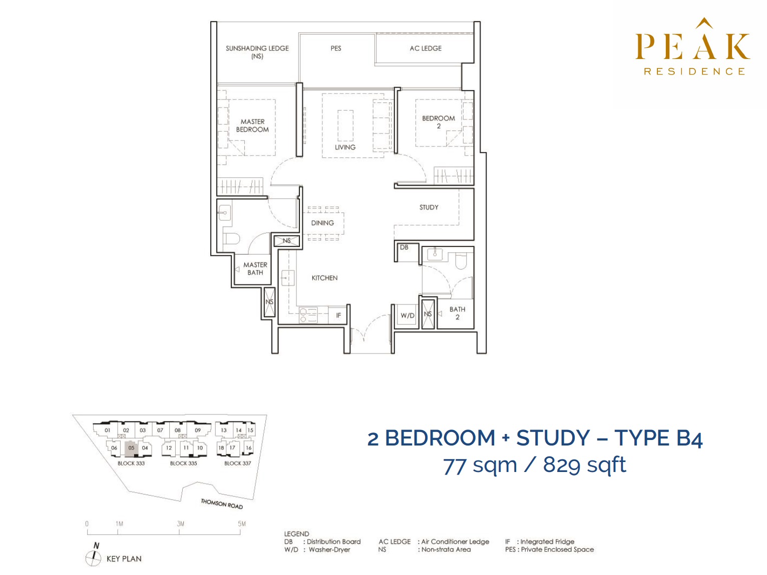 Peak-Residence-Novena-Floor-Plan-2BR-Type-B4