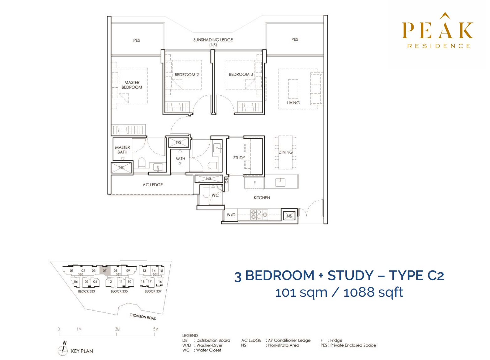 Peak-Residence-Novena-Floor-Plan-3BR-SType-C2