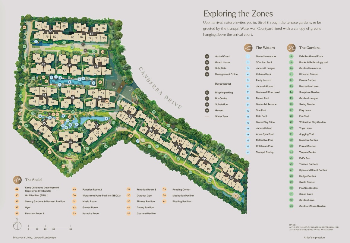 Water Garden Canberra- Siteplan