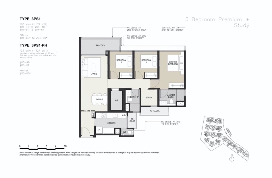 Water Garden Canberra- floor plan 3BR Premium