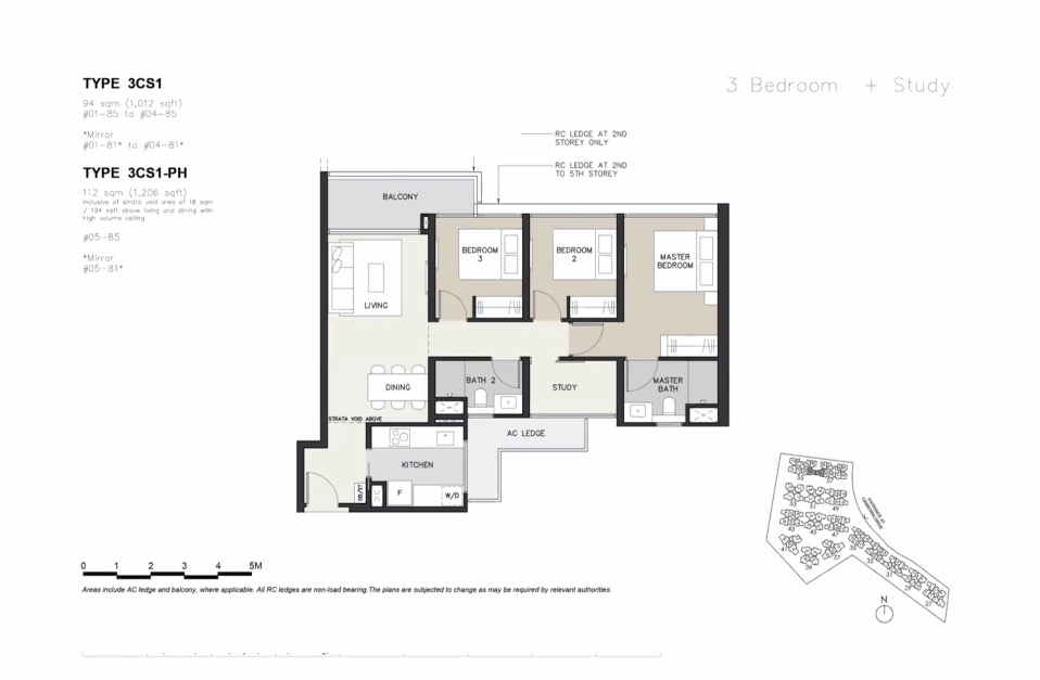 Water Garden Canberra- floor plan 3BR+S