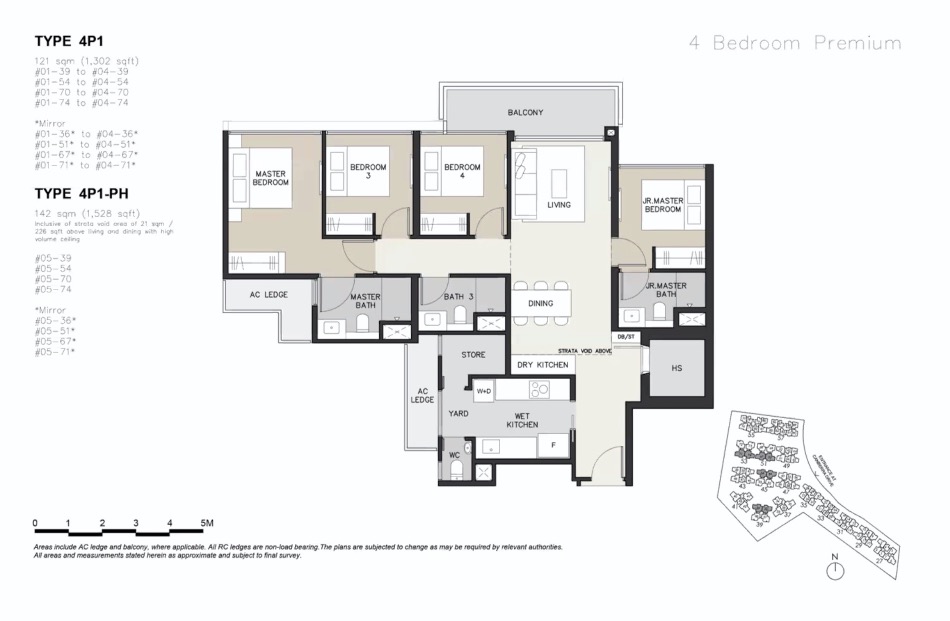 Water Garden Canberra- floor plan 4BR Premium