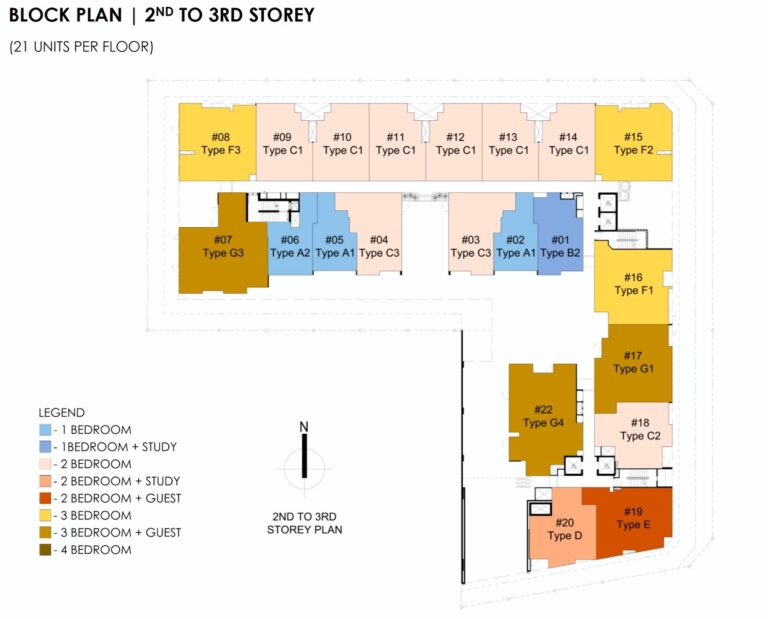 Mori Guillemard Geylang-block Plan-2nd-3rd