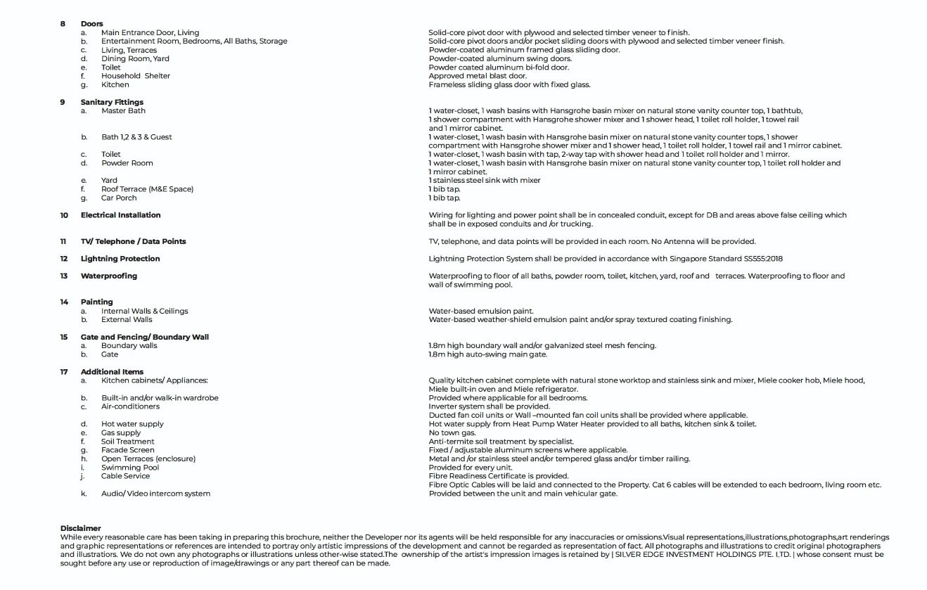 11 Bright Hill -specification 2