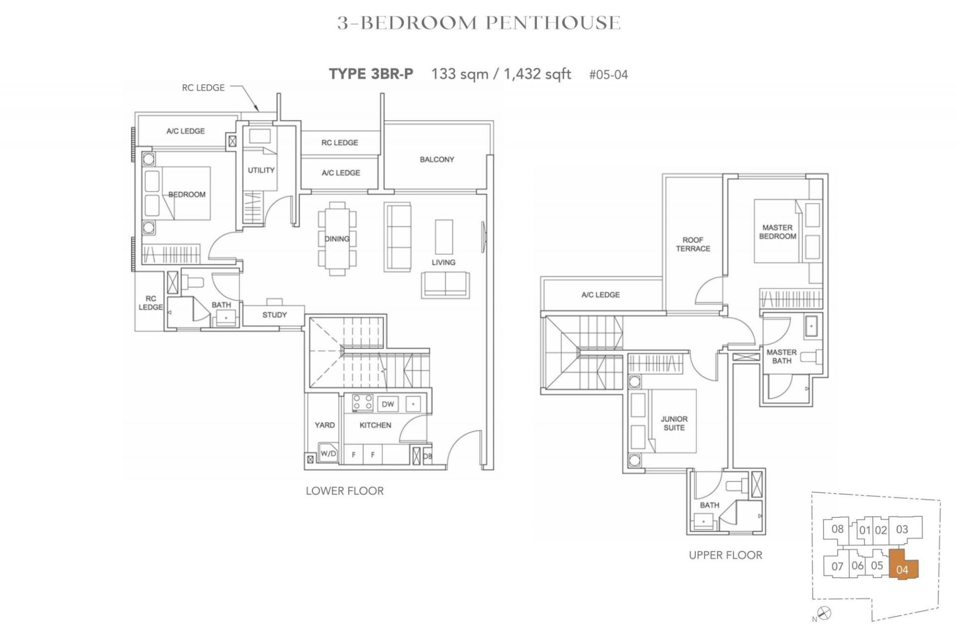 jervois-treasures-floor plan 3BR P