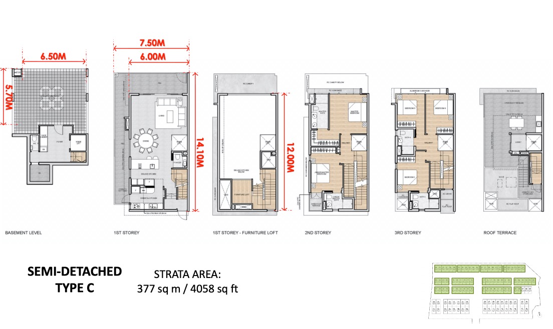 Belgravia Ace - Floor Plan Type C Semi-D