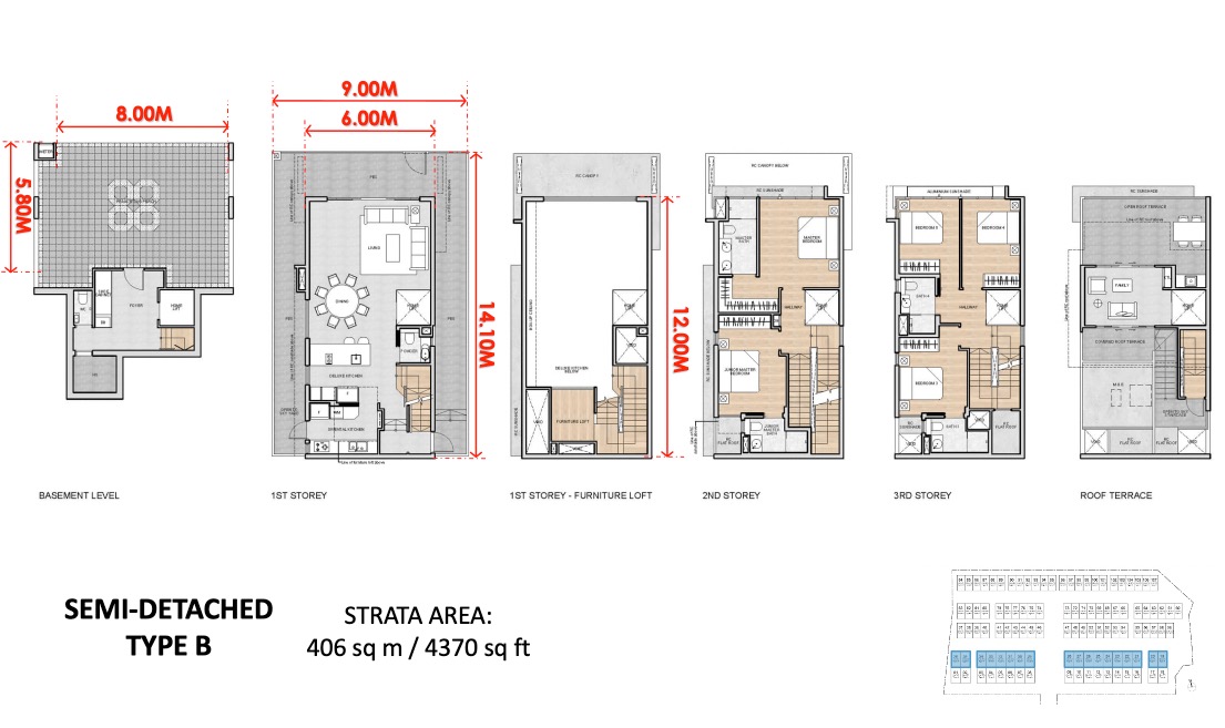 Belgravia Ace - floor plan Type B Semi-D