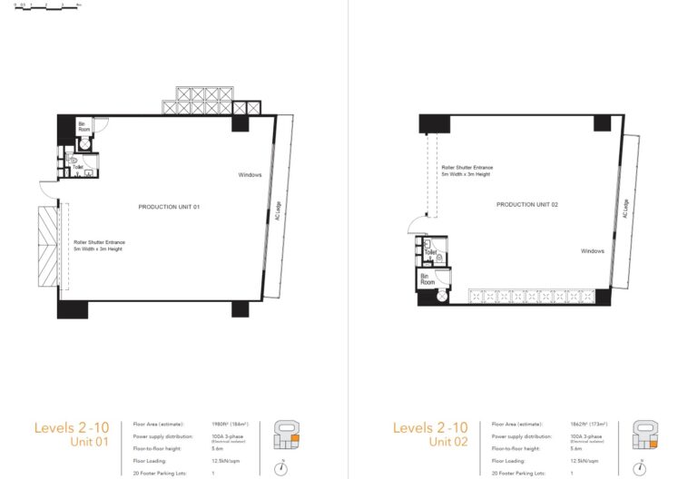 Foodfab Mandai Floor Plan -Level2-10 Unit 01:02