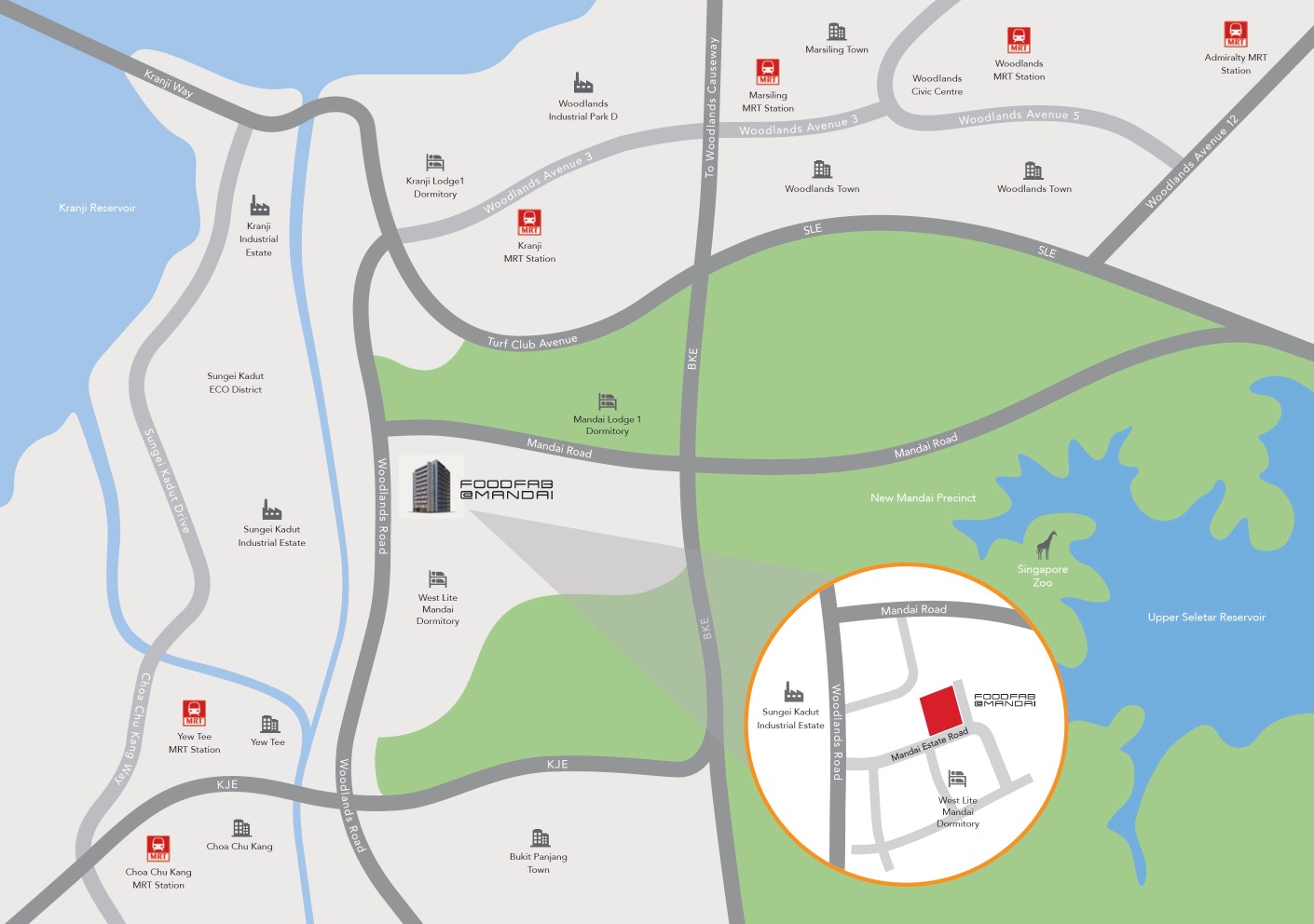 Foodfab Mandai location map