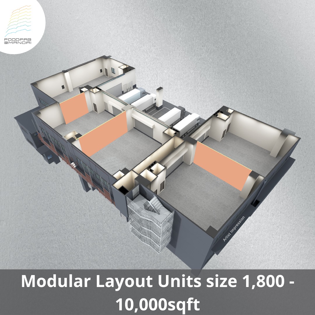 Foodfab Mandai modular layout