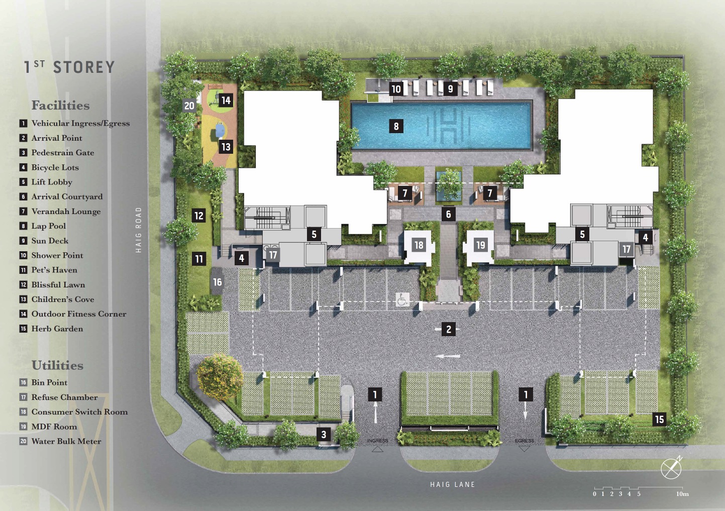 Royal Hallmark Haig Lane- Site Plan 1st Storey