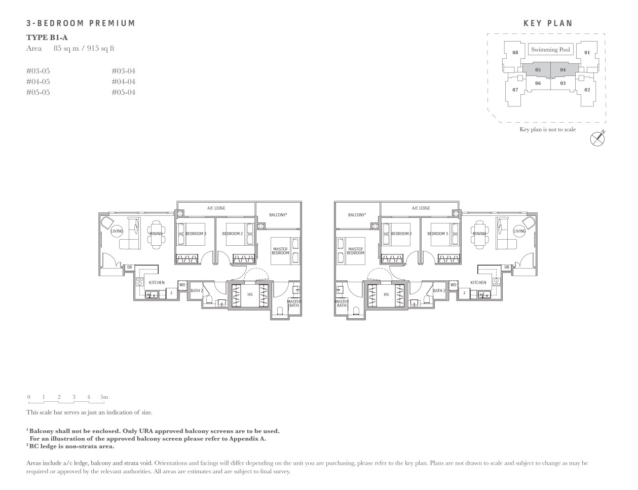 Royal Hallmark Haig Lane- floor plan 3BR Premium