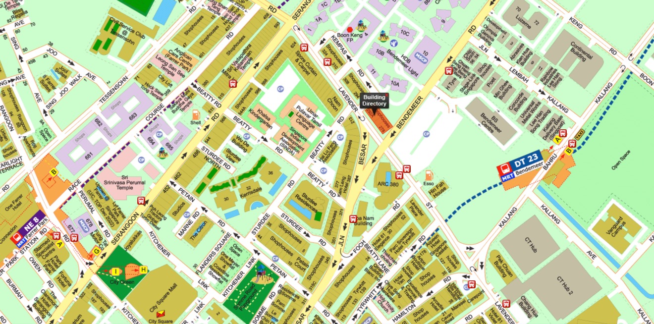 Lavender Residence - street directory Map