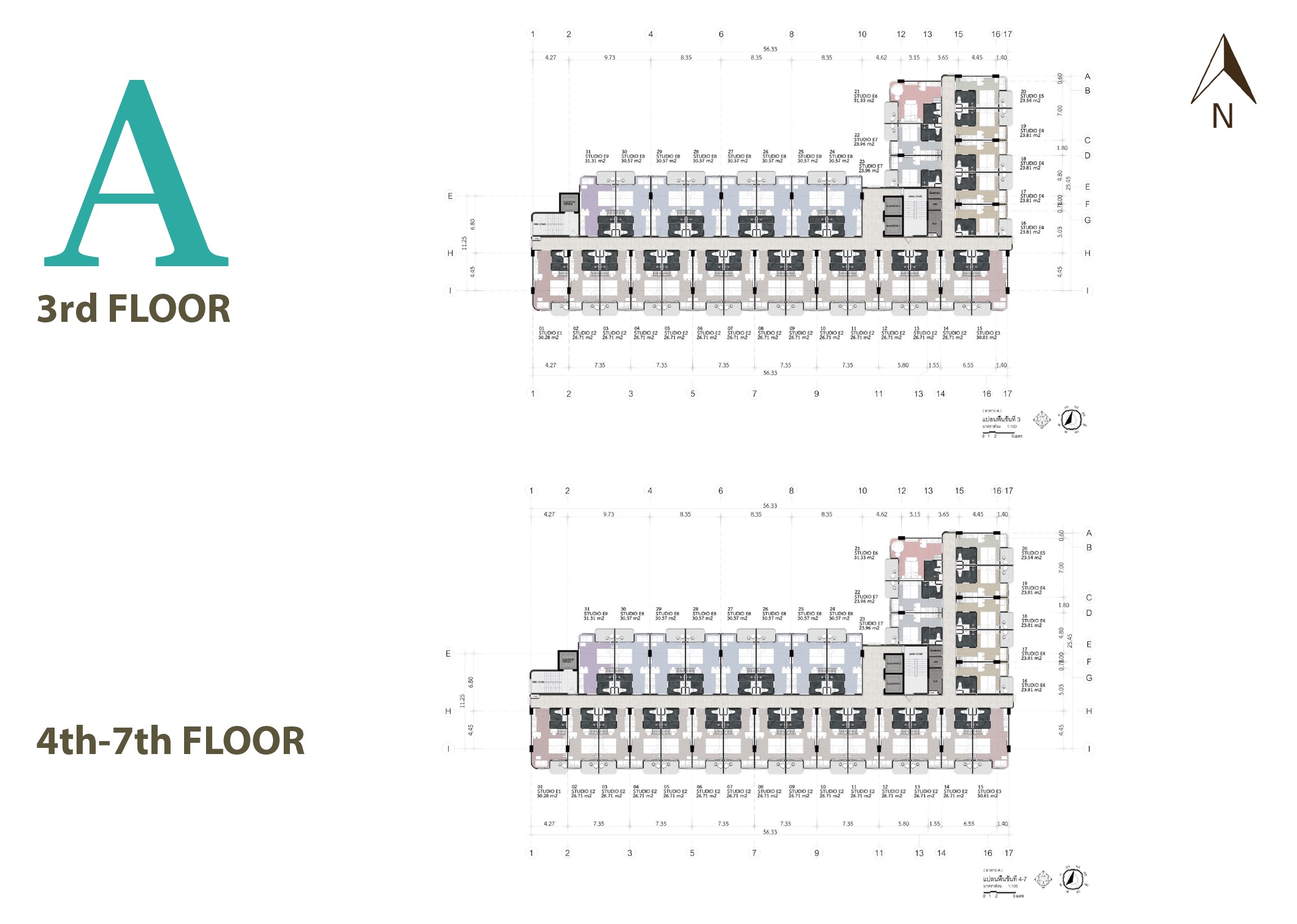 Albar Peninsula - siteplan Block A 3th to 7th