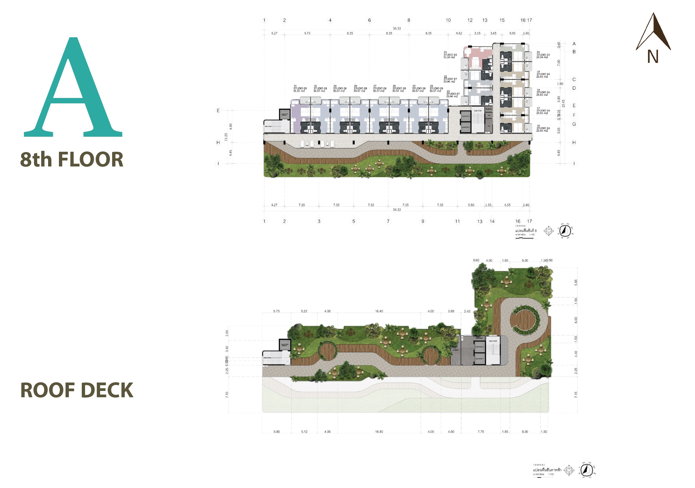 Albar Peninsula - siteplan Block A 8th Roof