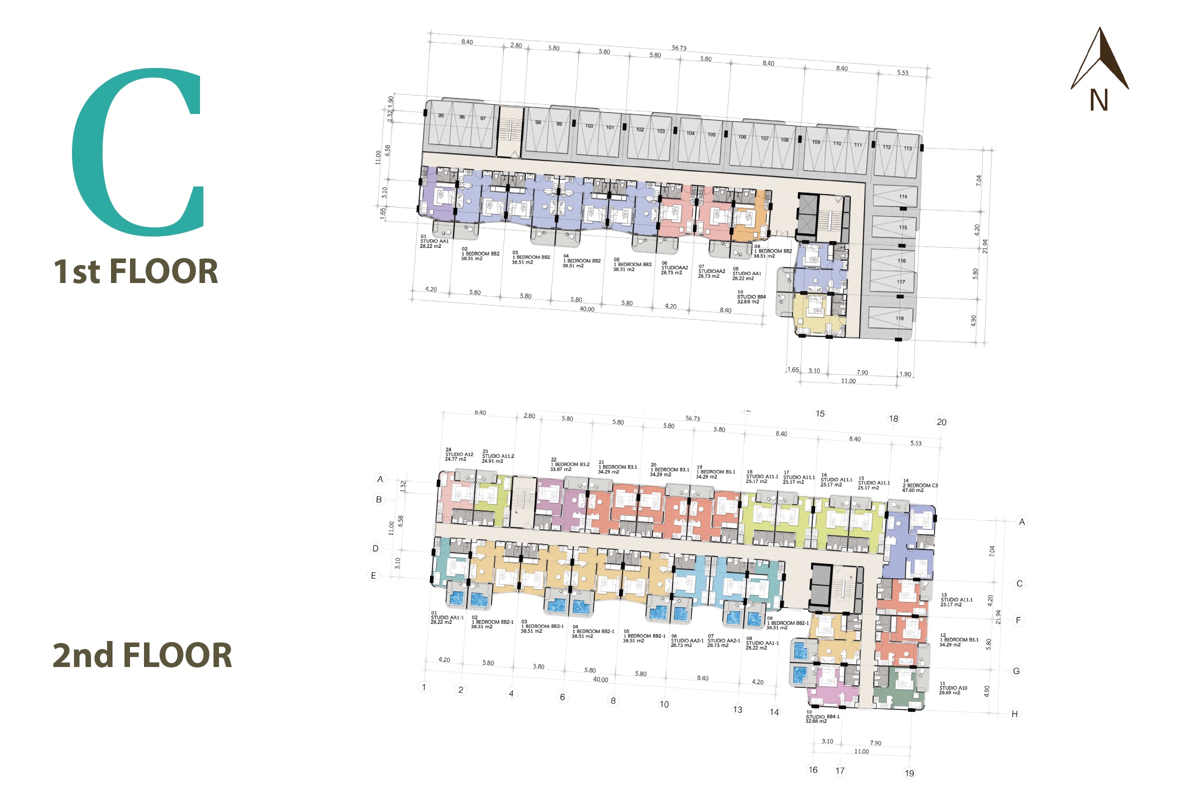 Albar Peninsula - siteplan Block C 1st 2nd