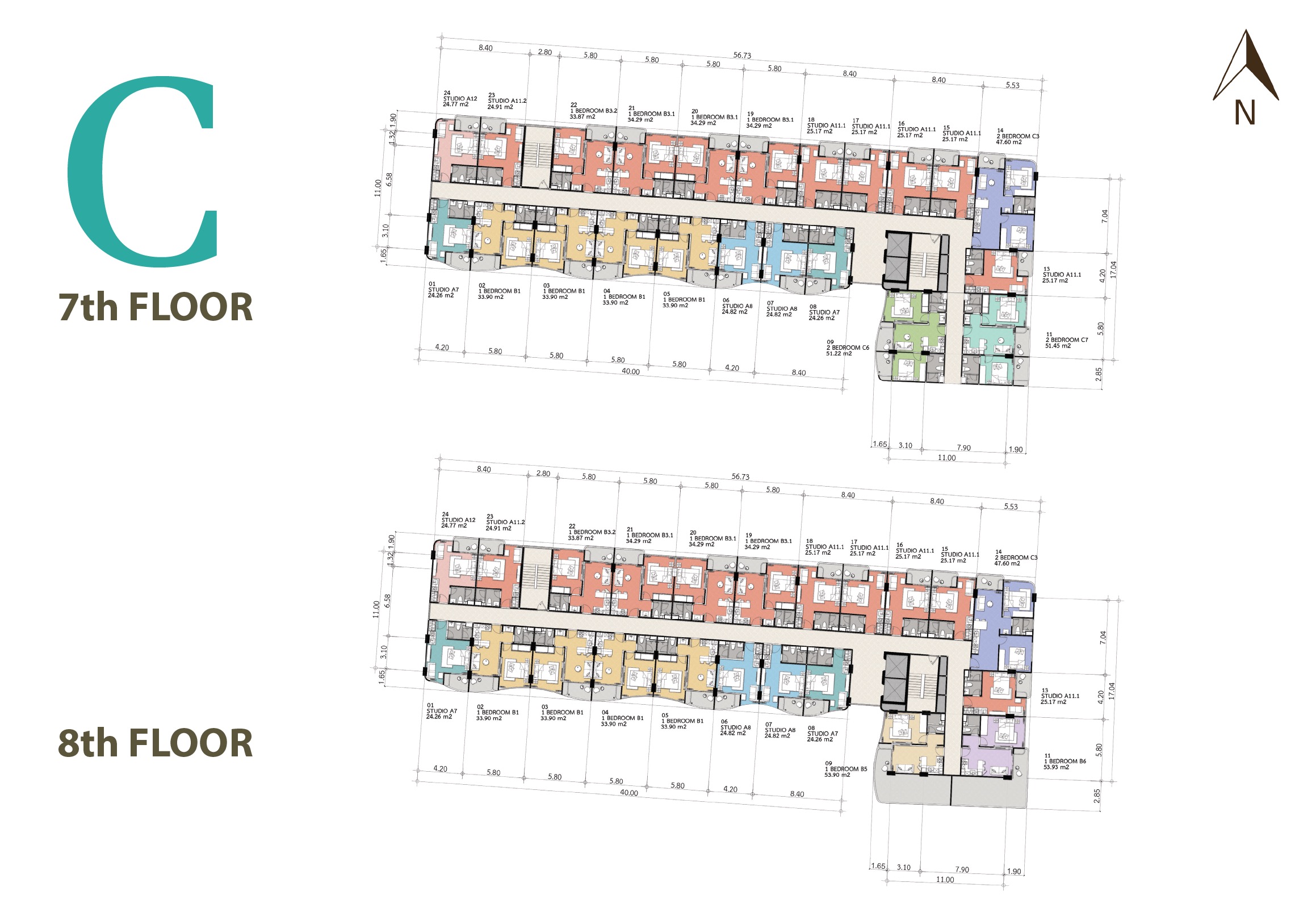 Albar Peninsula - siteplan Block C 7th to 8th