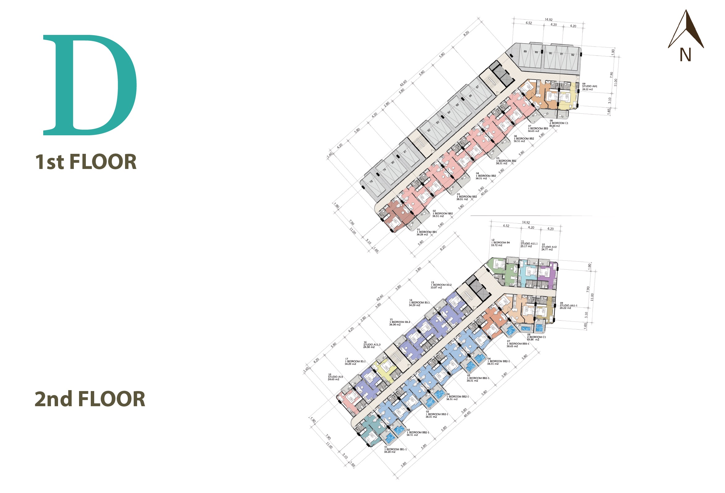 Albar Peninsula - siteplan Block D 1st 2nd