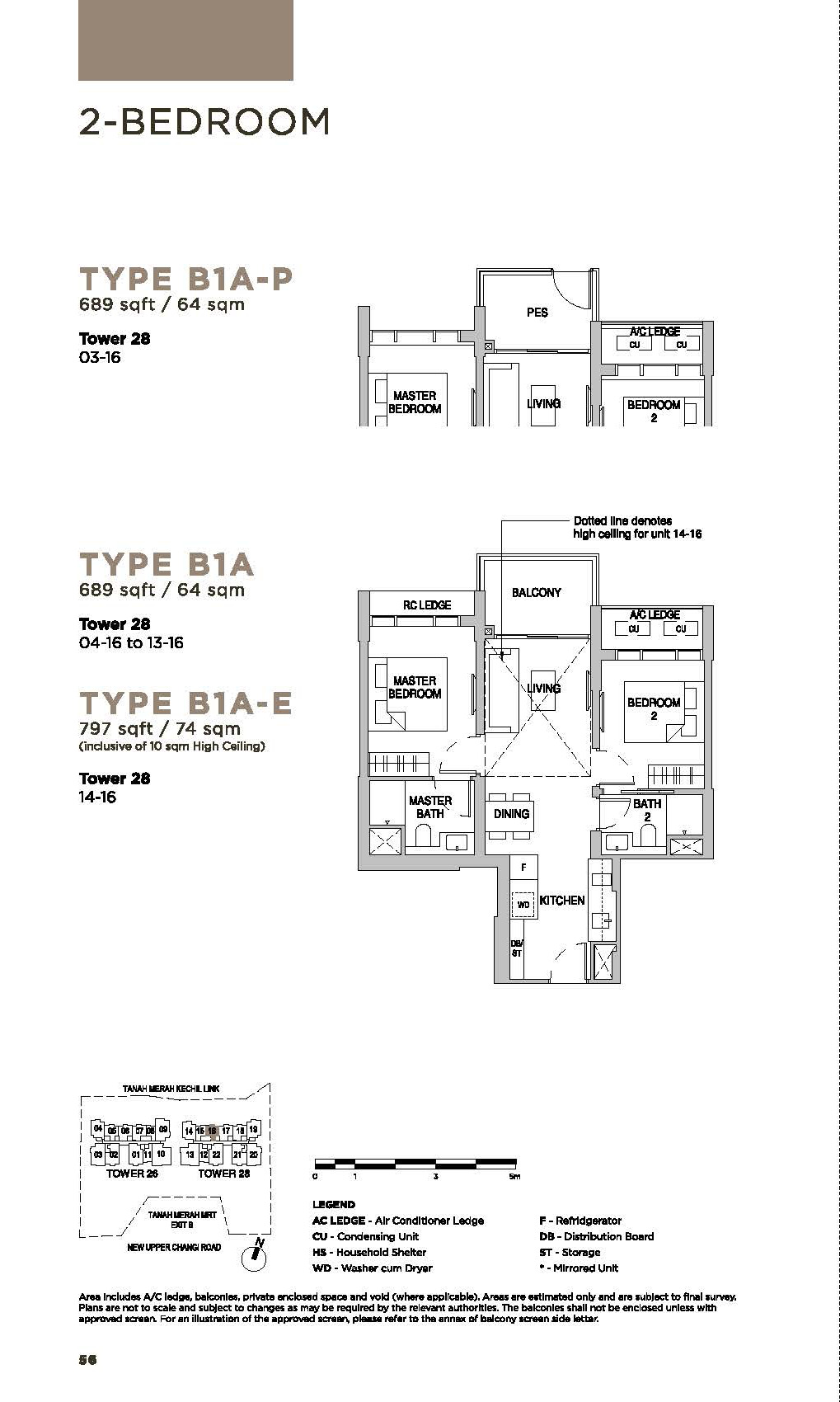 Sceneca-Residence-Floor-Plan-2-Bedroom-Type-B1A689sf