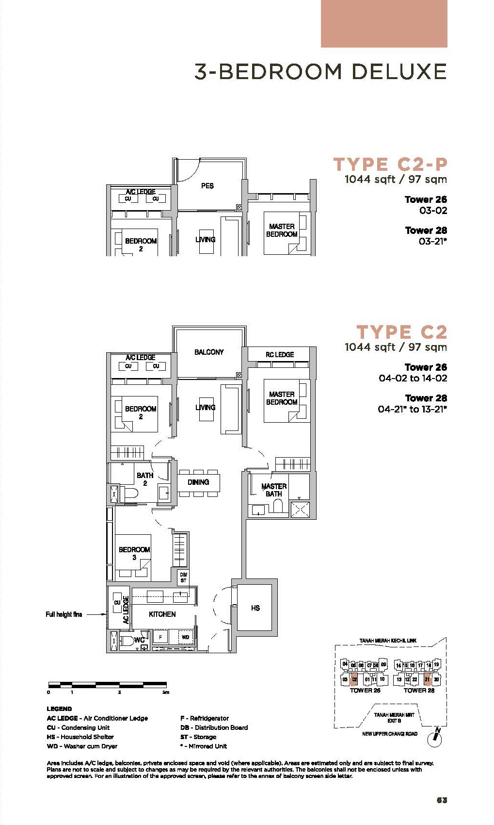 Sceneca-Residence-Floor-Plan-3-Bedroom-Deluxe-Type-C21044sf