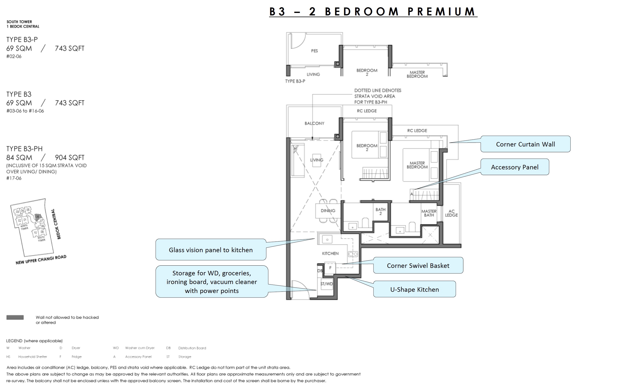 Sky Eden - Floor Plan B3 2BR Premium