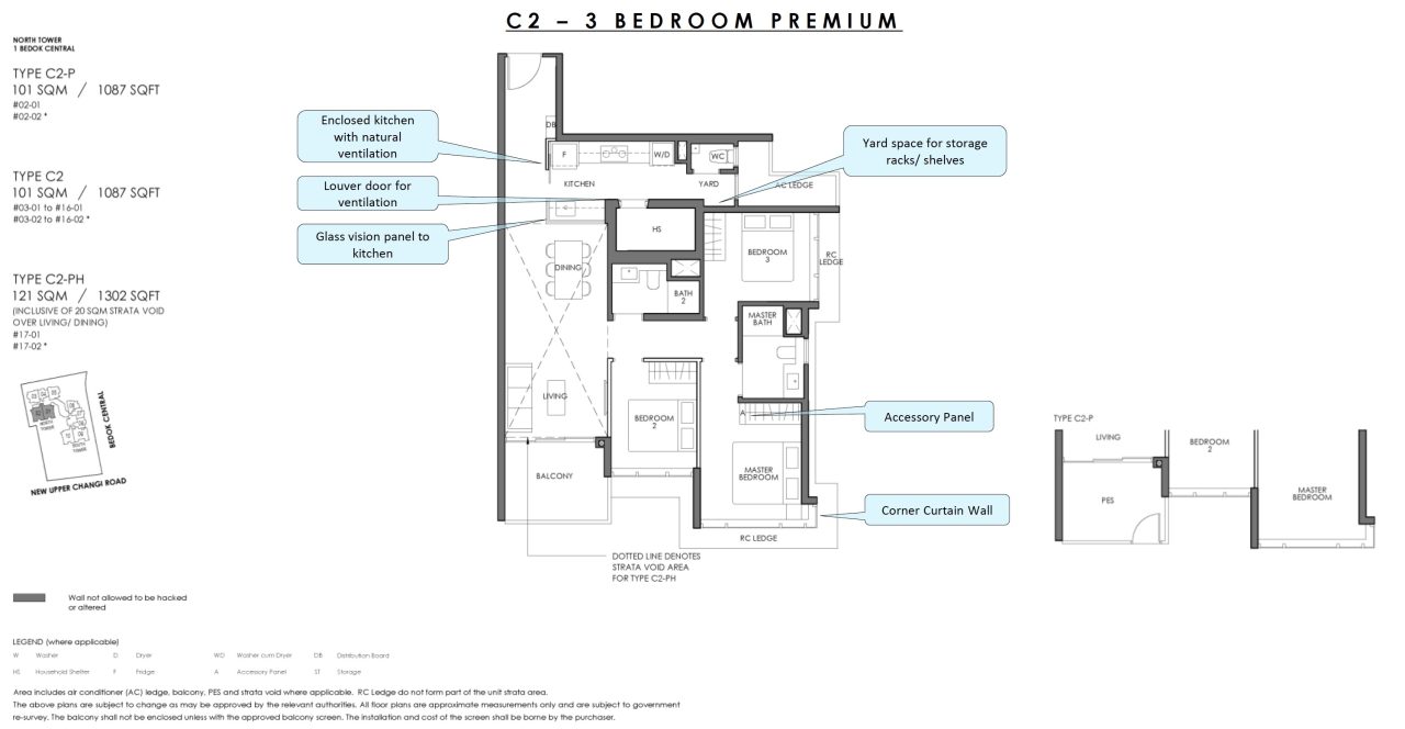 Sky Eden - Floor Plan C2 3BR Premium