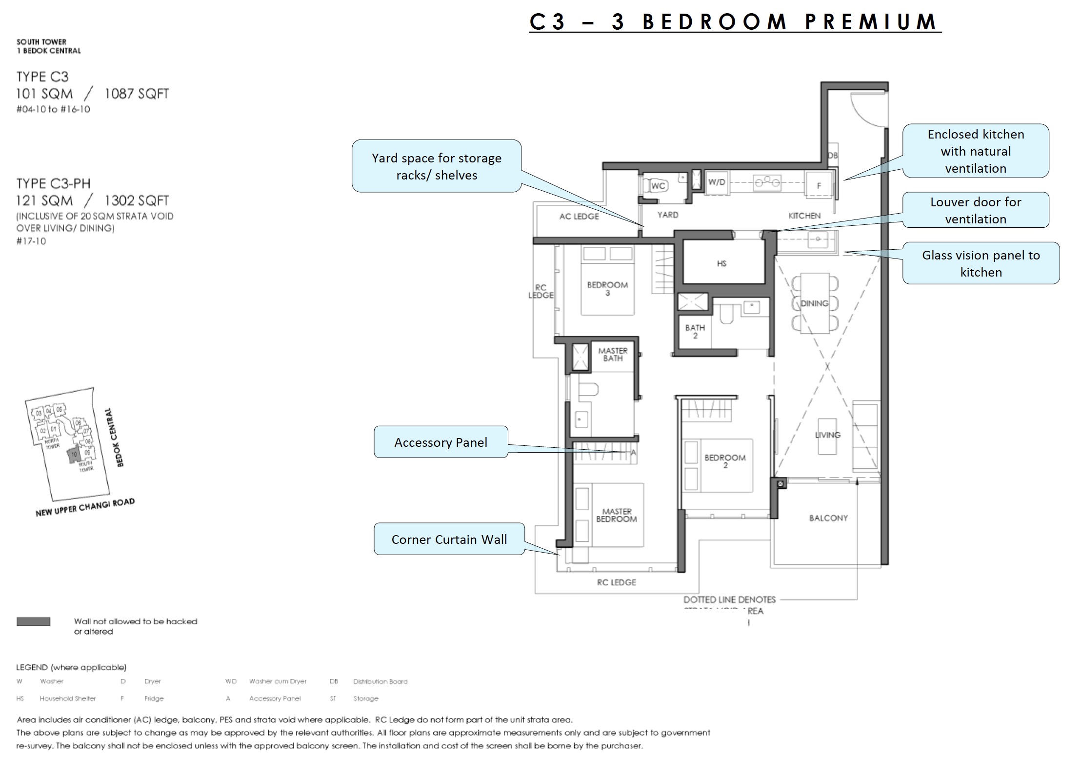 Sky Eden - Floor Plan C3 3BR Premium