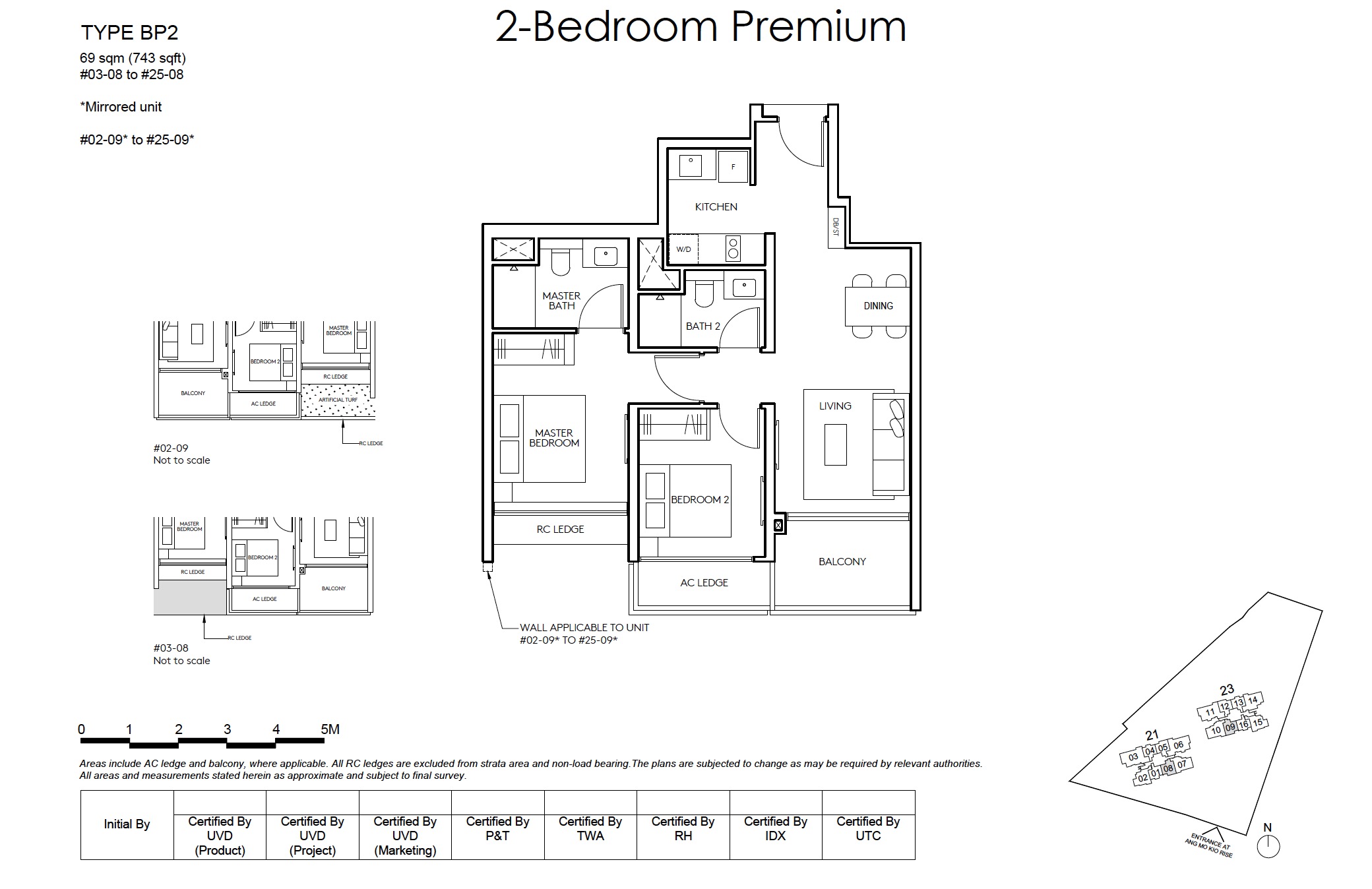 AMO Floor Plan New 2BR Premium Type BP2