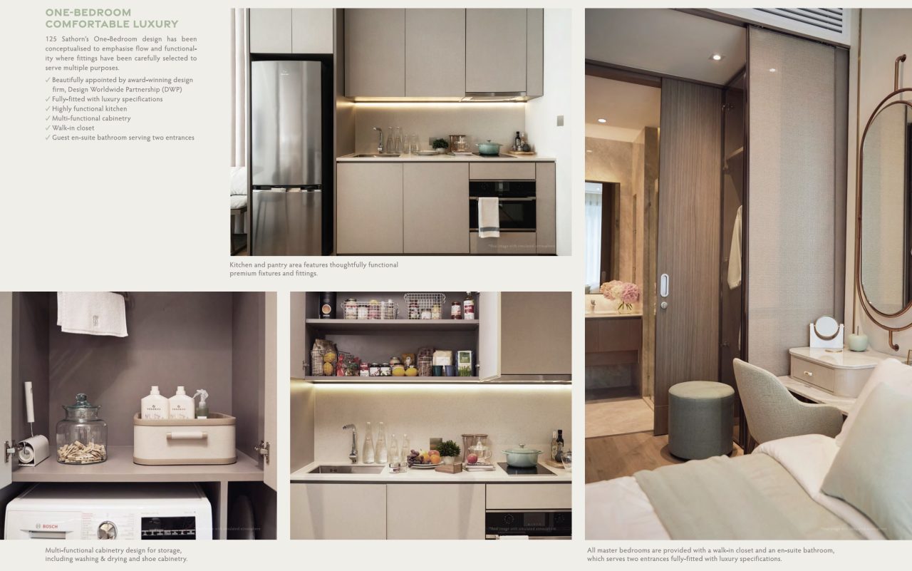 125 Sathorn Floor Plan 1BR Design 2