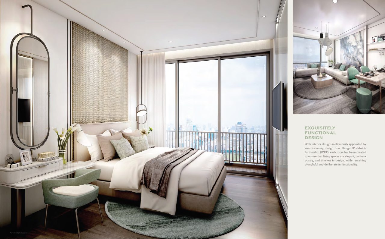 125 Sathorn Floor Plan 1BR Design