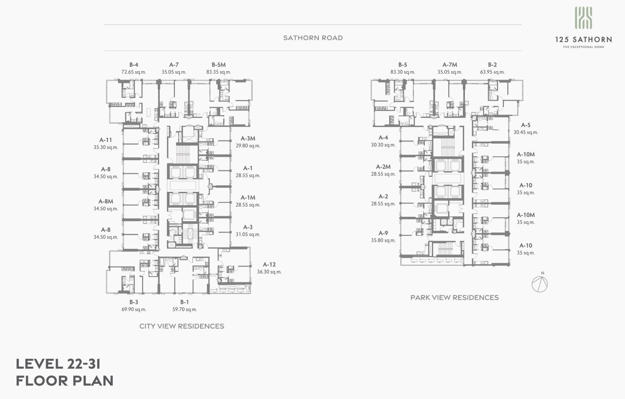 125 Sathorn Site Plan Level 22-31