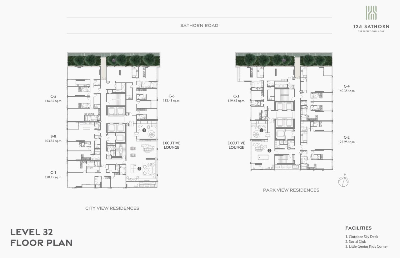 125 Sathorn Site Plan Level 32