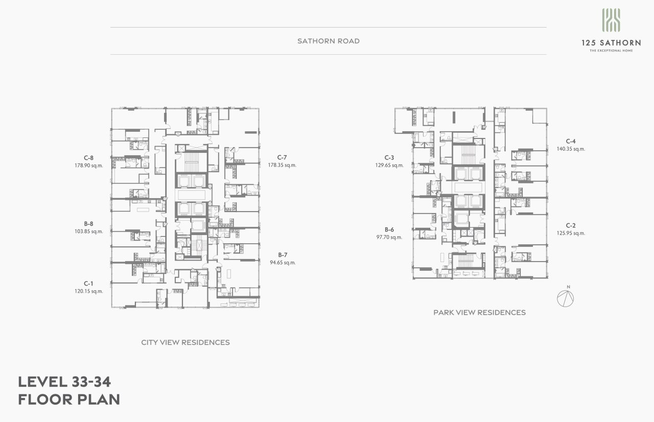 125 Sathorn Site Plan Level 33-34