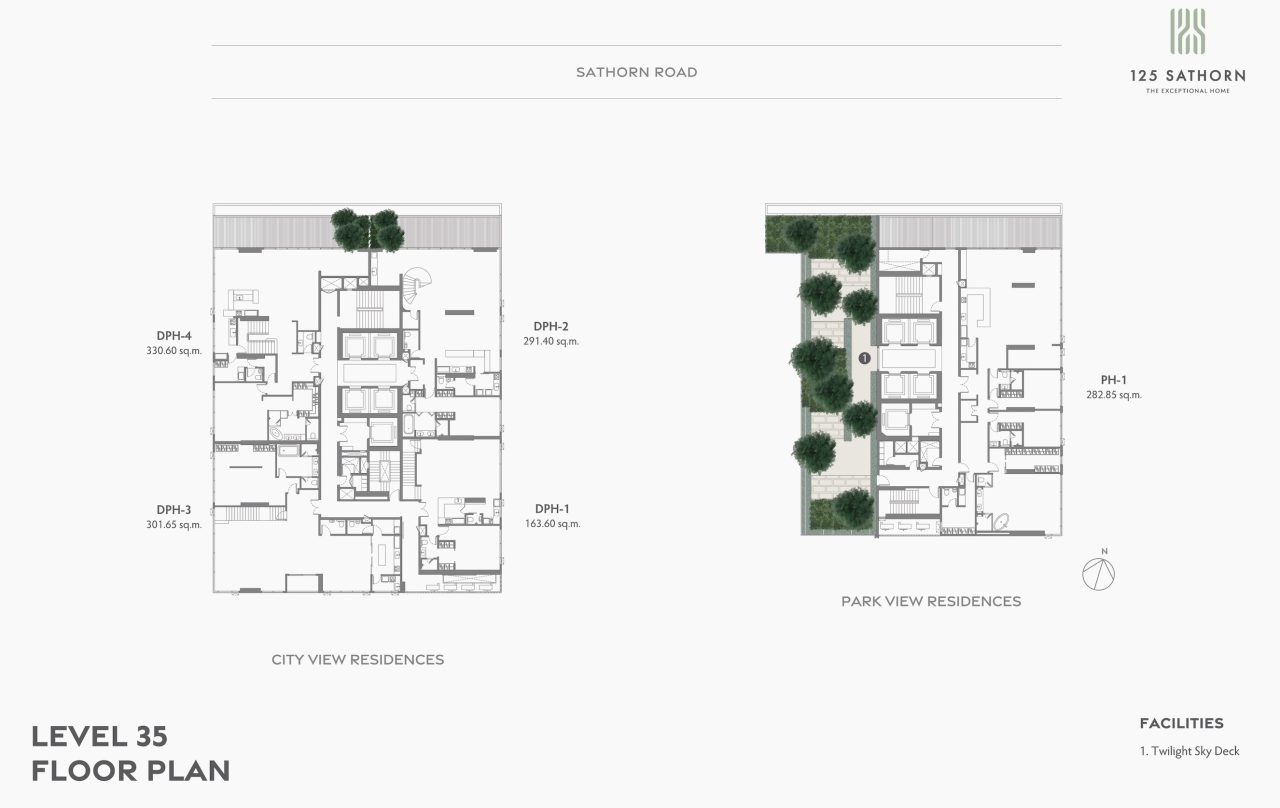 125 Sathorn Site Plan Level 35