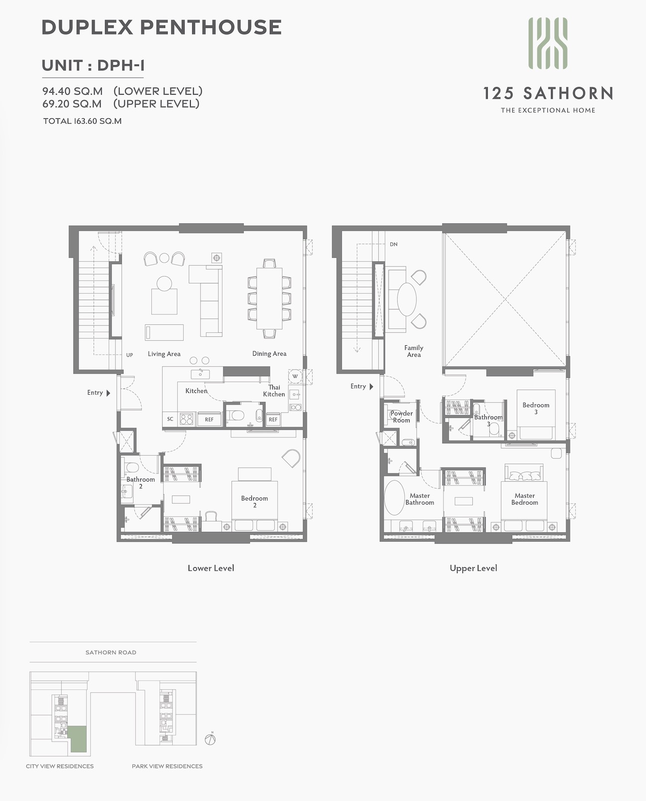 125 Sathorn Site Plan Penthouse 1