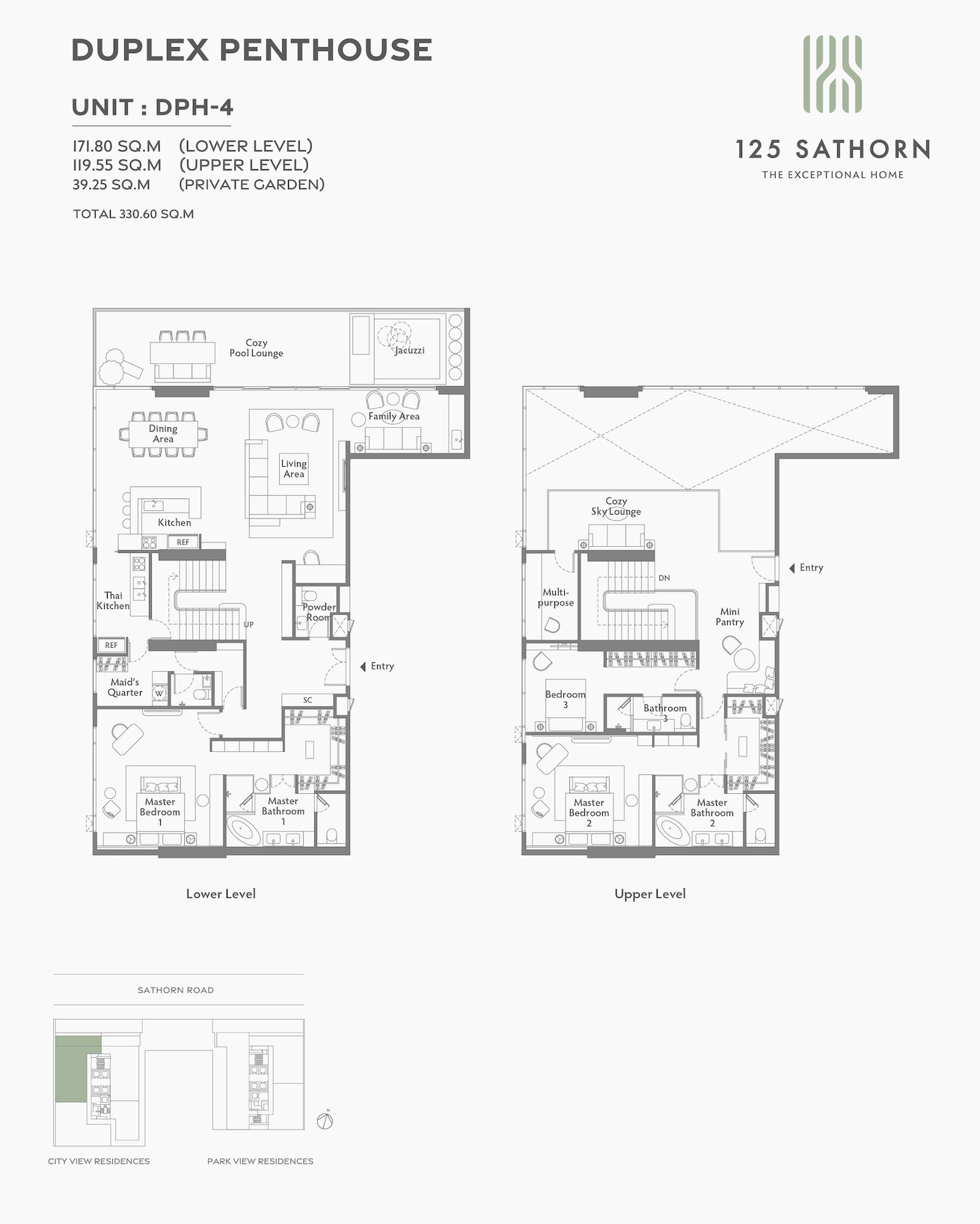 125 Sathorn Site Plan Penthouse 4